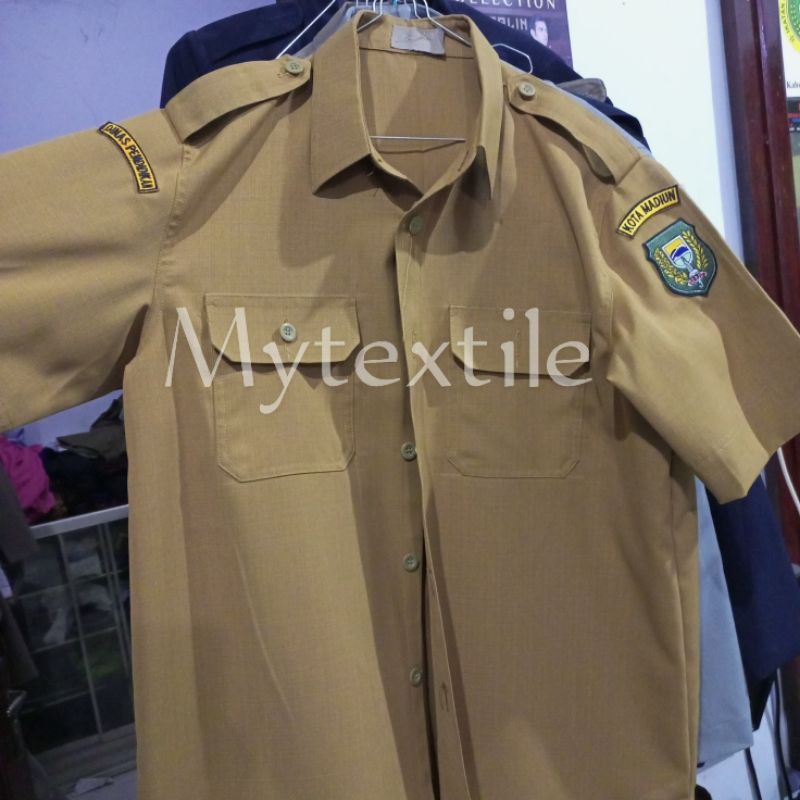 kain seragam pemda superfeel maxistyle semi wool pns kheky bahan adem nyaman dipakai