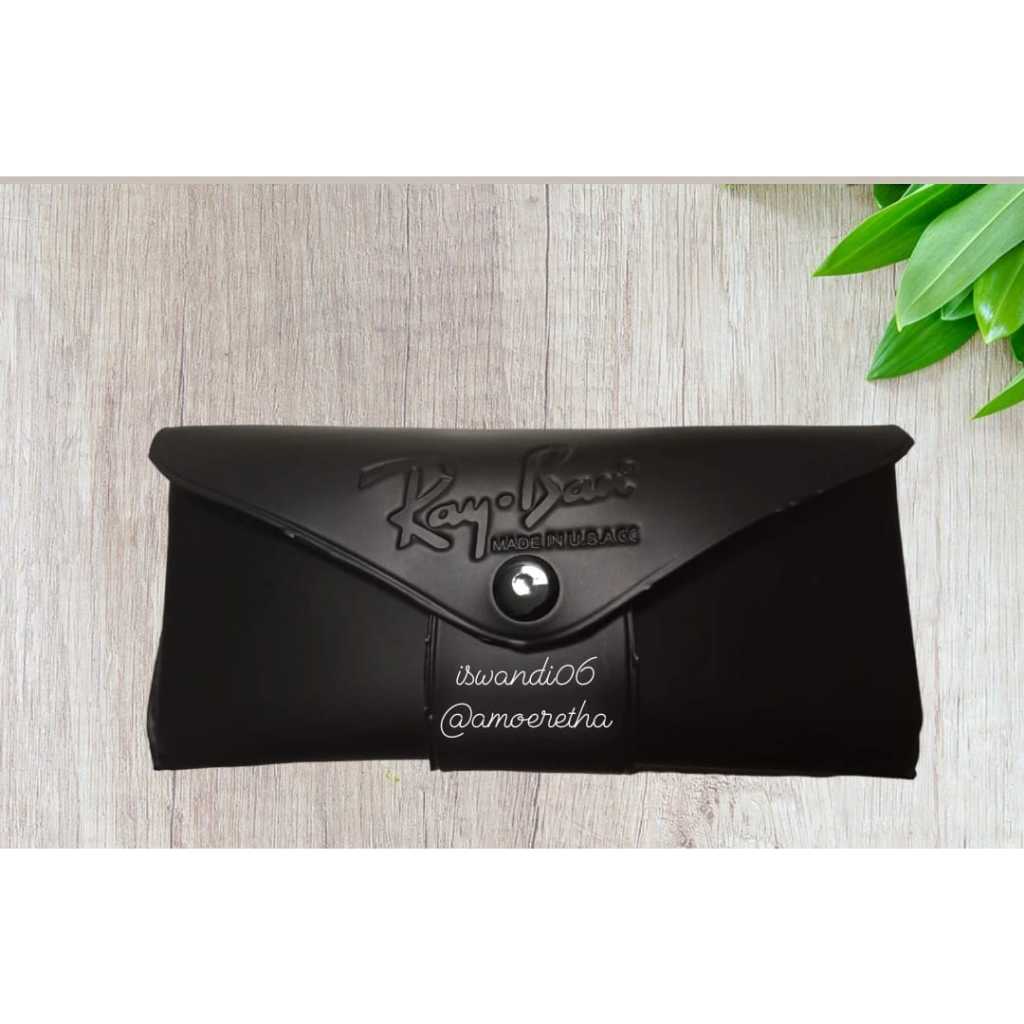 Dompet Pinggang tempat Kacamata bahan Kulit Sintetis/dompet kacamata gaya pria/Kotak Kacamata/Dompet