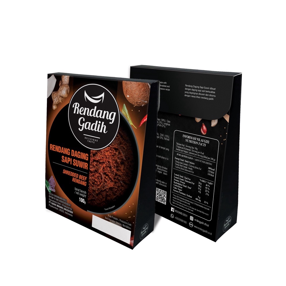 

XMP439 ORIGINAL Rendang Daging Sapi Suwir 15 g Rendang Gadih