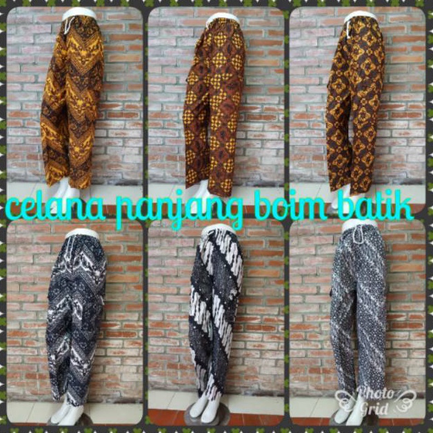 ART O28J Celana panjang batik  celana boim  celana batik  celana batik panjang ukuran standar dan ju
