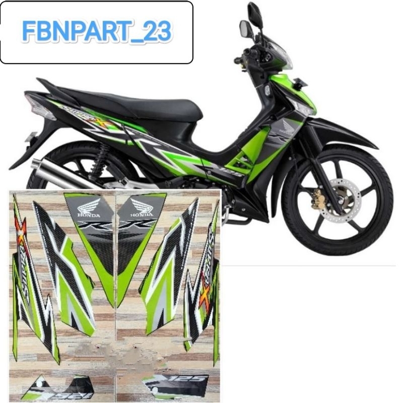 striping original Honda Supra X 125 R CW tahun 2012