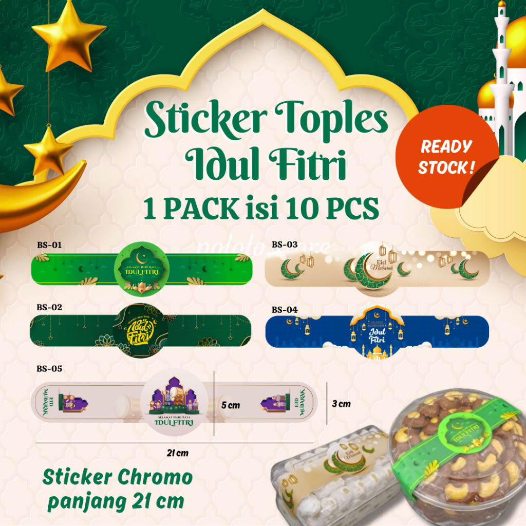 

Sticker Segel Toples Idul Fitri Stiker Label Hampers Lebaran Ramadan