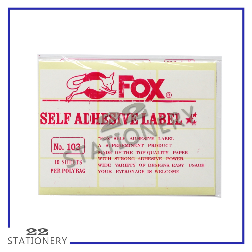 

Label Fox / Label 103 107 112