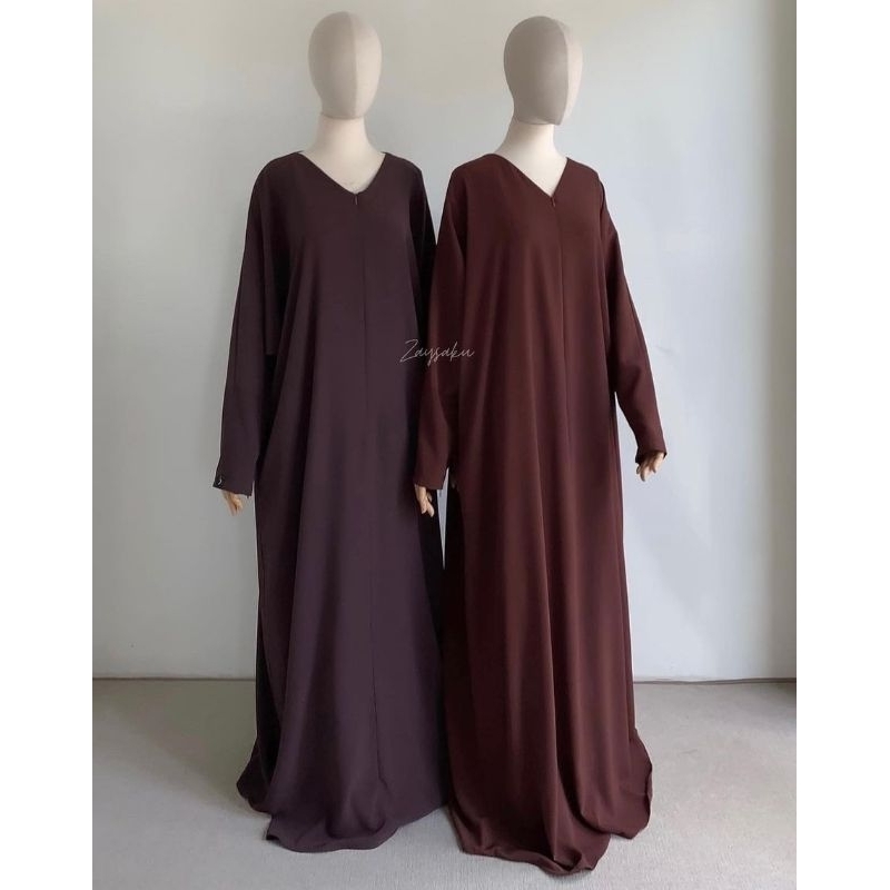 PRELOVED 1 SET MAWDA ABAYA SIZE 3 & BHUMI FK INSTANT CLASSIC LONG FUDGE by ZAYSAKU