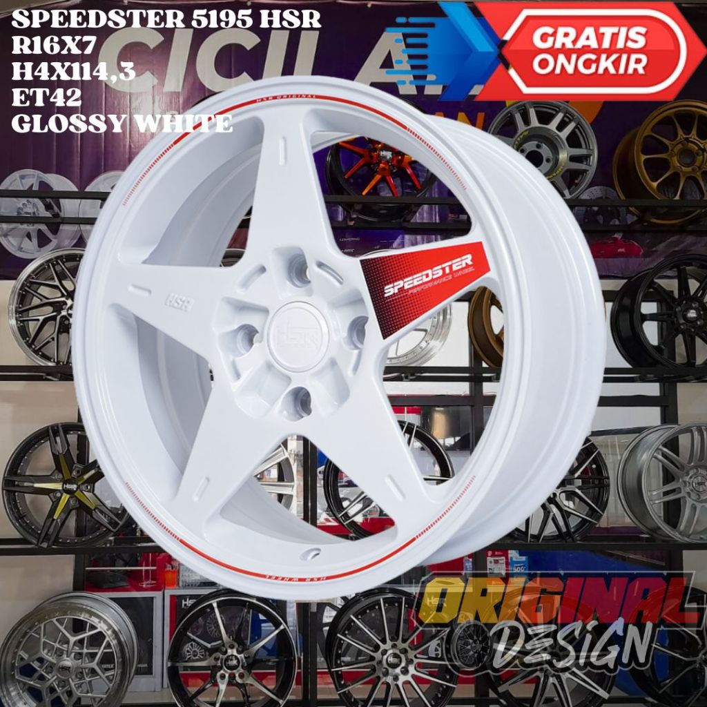 Velg Mobil Ring 16 HSR SPEEDSTER R16 UNTUK AVANZA XENIA LIVINA KIJANG