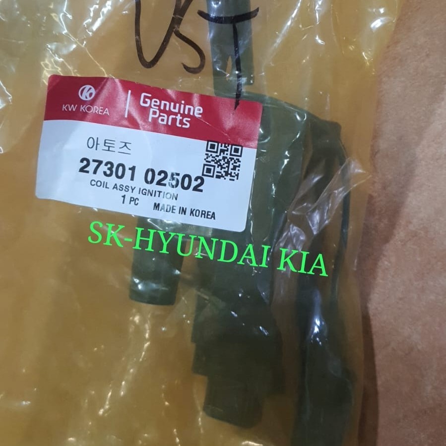 COIL IGNITION KOIL 27301-02502  KIA VISTO HYUNDAI ATOZ SINGLE SINGEL