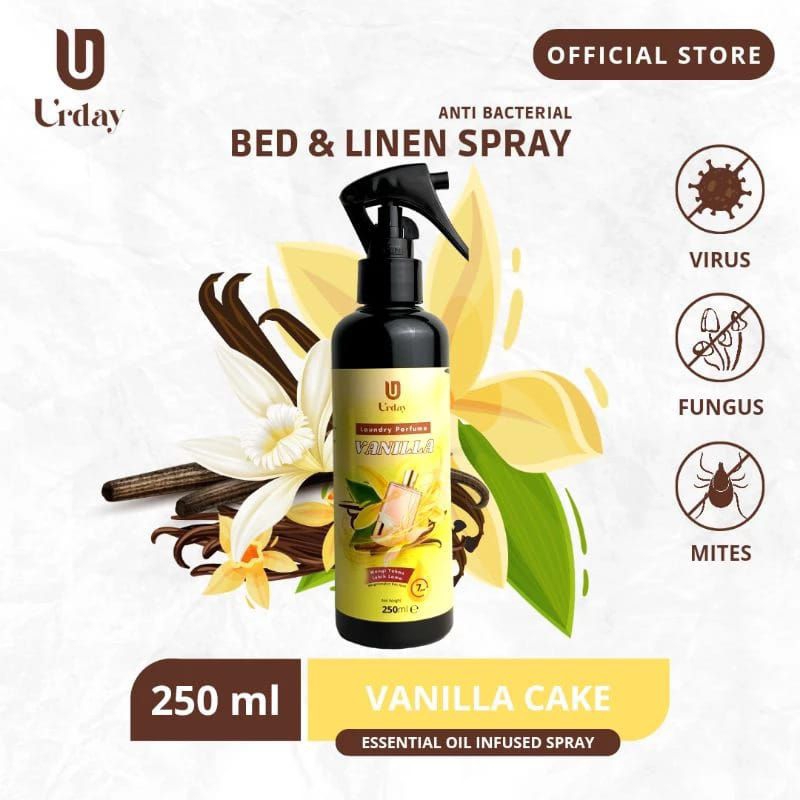 Parfum laundry vanilla cake - Room & Linen spray 250ml tahan lama