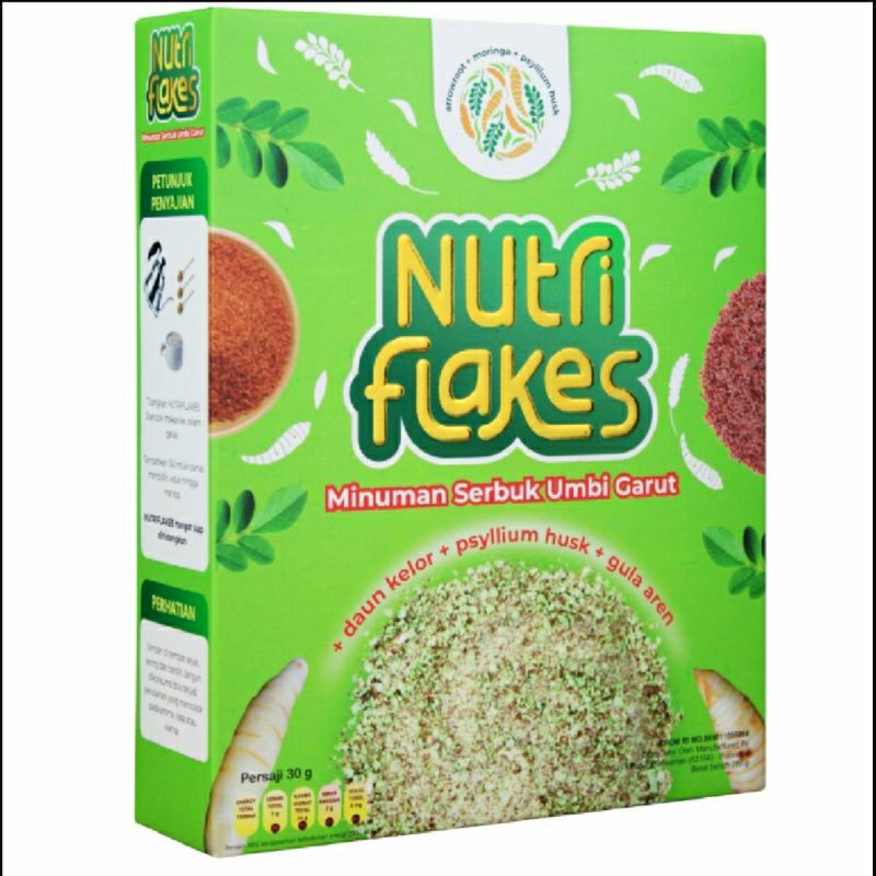 

Nutriflakes [2box] Sereal Sehat Umbi Garut Atasi Asam Lambung & Gerd Original