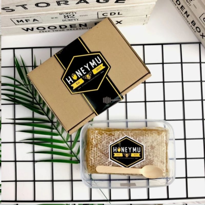 

madu murni honeymu 100% pure honey dengan sarangnya