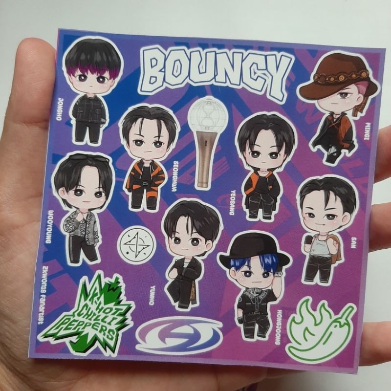 

Sticker Chibi ATEEZ BOUNCY K HOT CHILLI PEPPER Fanart by zkwon18 fanartist