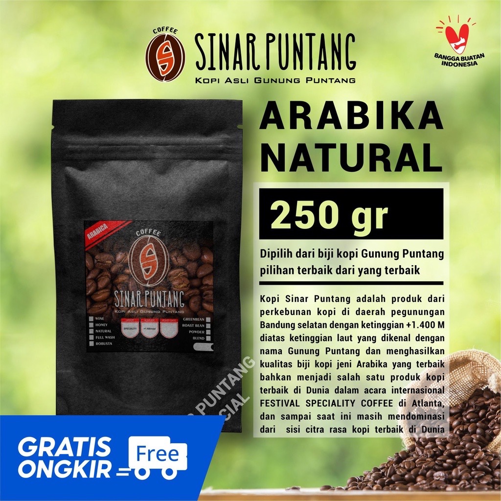

ARABICA PUNTANG KEMASAN (250 gr)