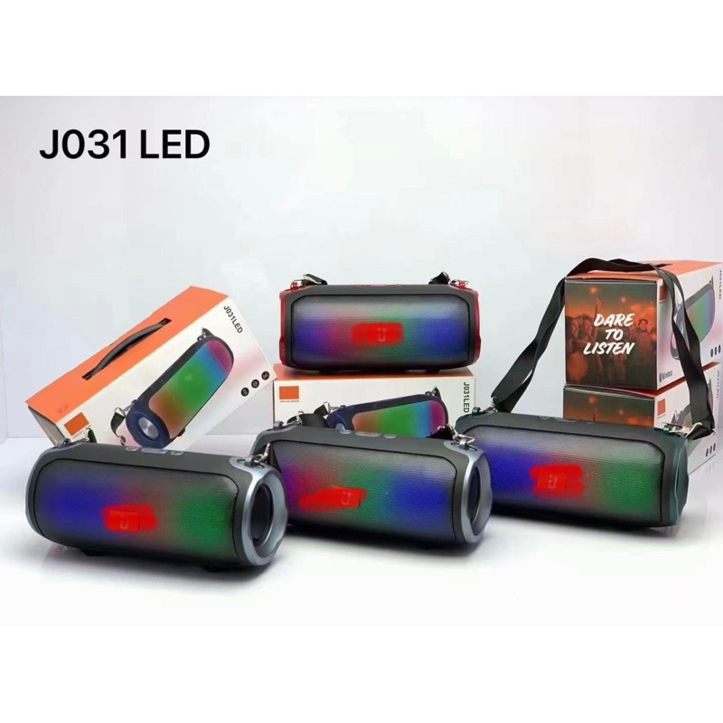 Speaker Bluetooth J J031 Wireless Portable Speaker Lampu LED