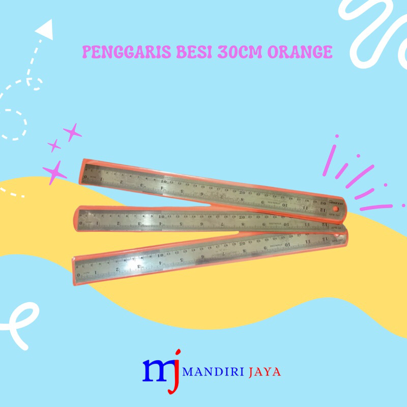 

PENGGARIS BESI 30cm ORANGE