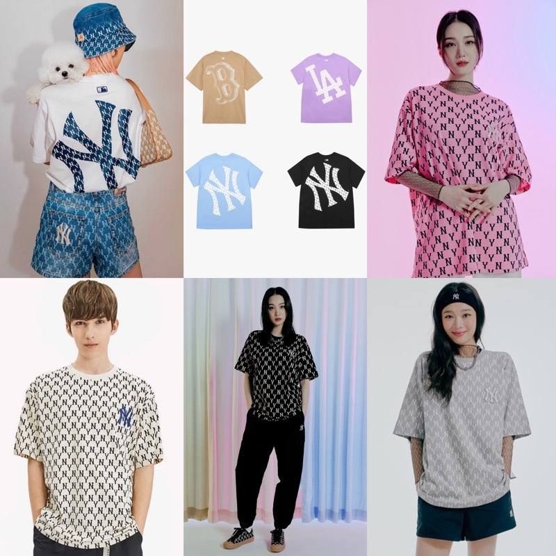 KAOS PRIA WANITA MLB CLASSIC MONOGRAM & MEGA LOGO TSHIRT