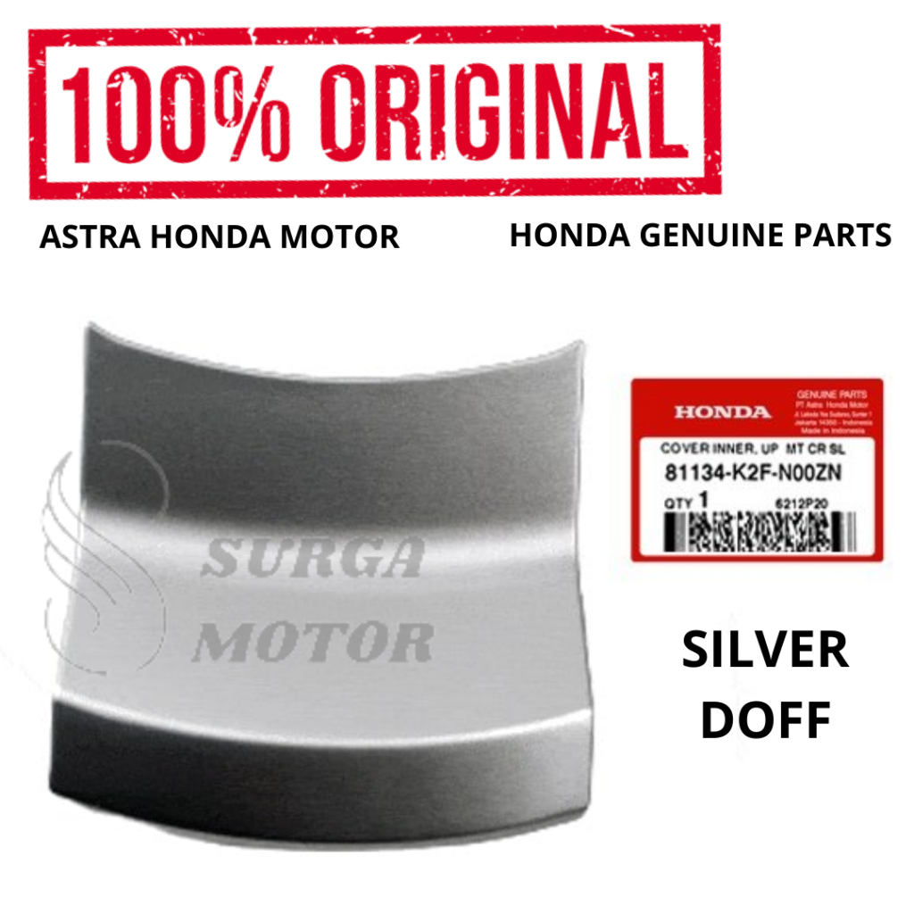 Cover Inner Upper Honda Scoopy eSP K2F Silver Doff Matte Original AHM 81134-K2F-N00ZN Kover Iner UP 