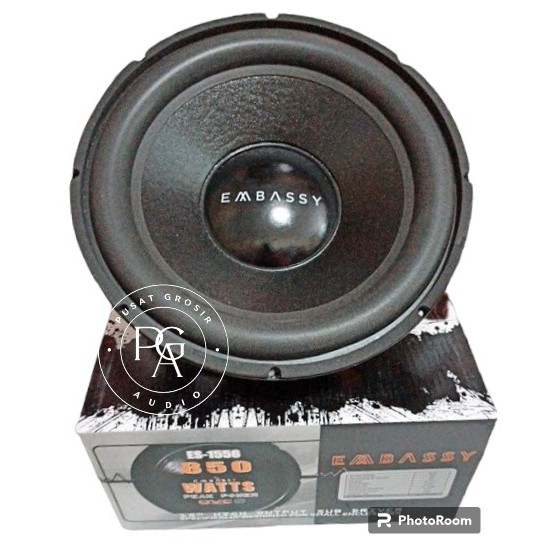 SUBWOOFER 15 Inch DOUBLE COIL DOUBLE MAGNET Embassy ES-1556 SUBWOOFERS 15 IN EMBASSY