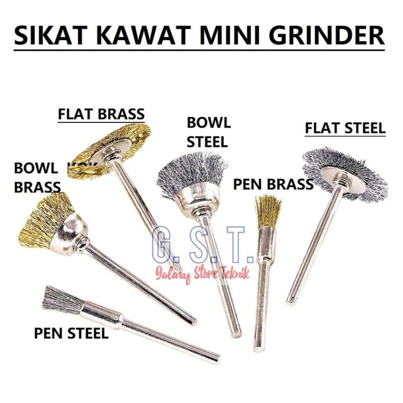 Sikat Kawat Mini Brush Mata Bor Sikat Sikat Mini Grinder