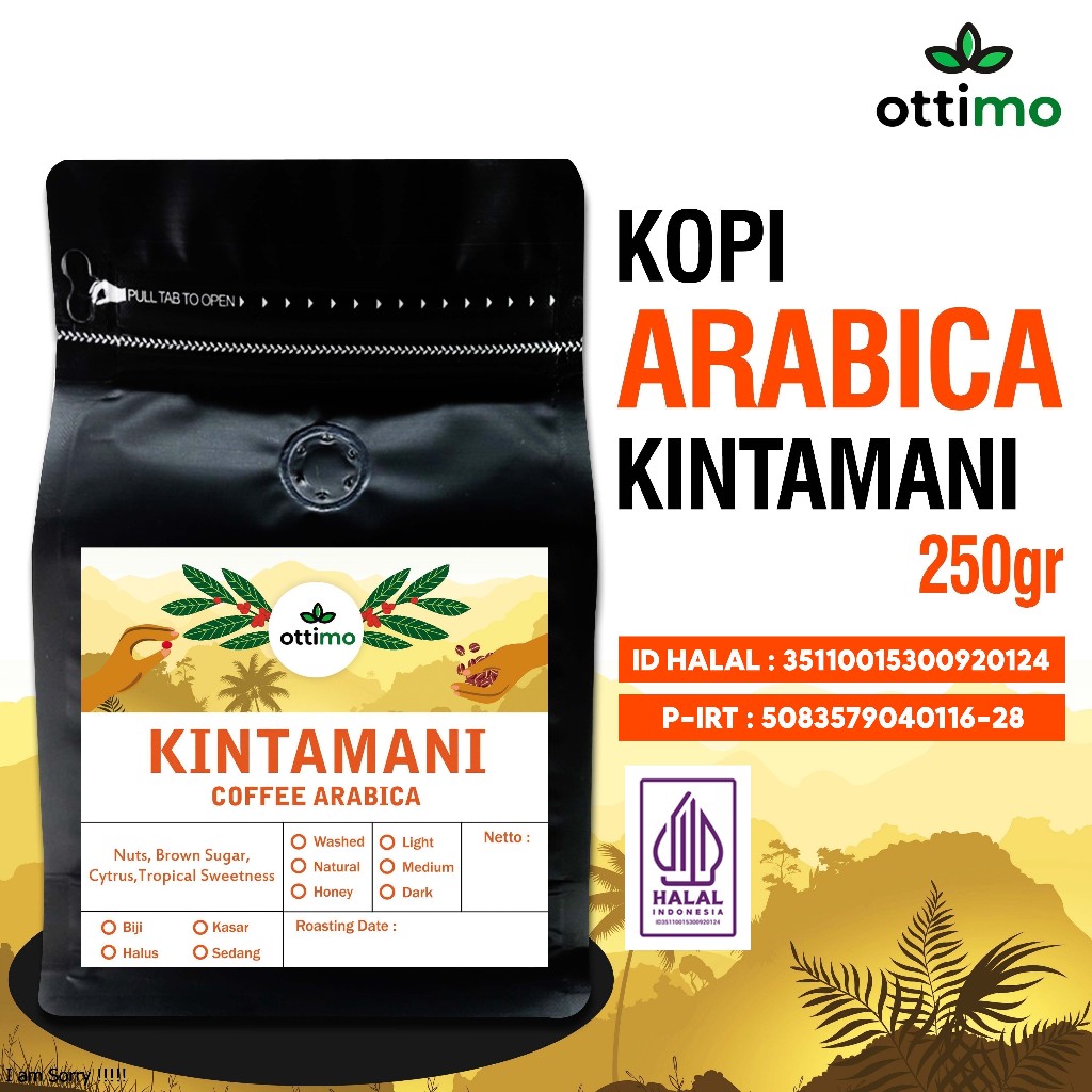 

Ottimo Kopi 250gr / Kopi / Kopi Bubuk / Kopi Hitam / Kopi Arabika / Kopi Arabica / Arabica / Arabika / Biji Kopi Arabika / Kopi Kintamani / Biji Kopi Arabica / Kopi Bali Kintamani / Kintamani