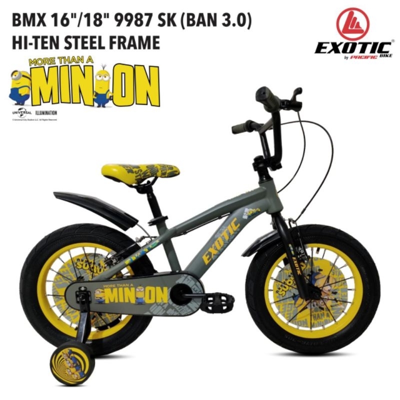 sepeda bmx 16/18 exotic minion