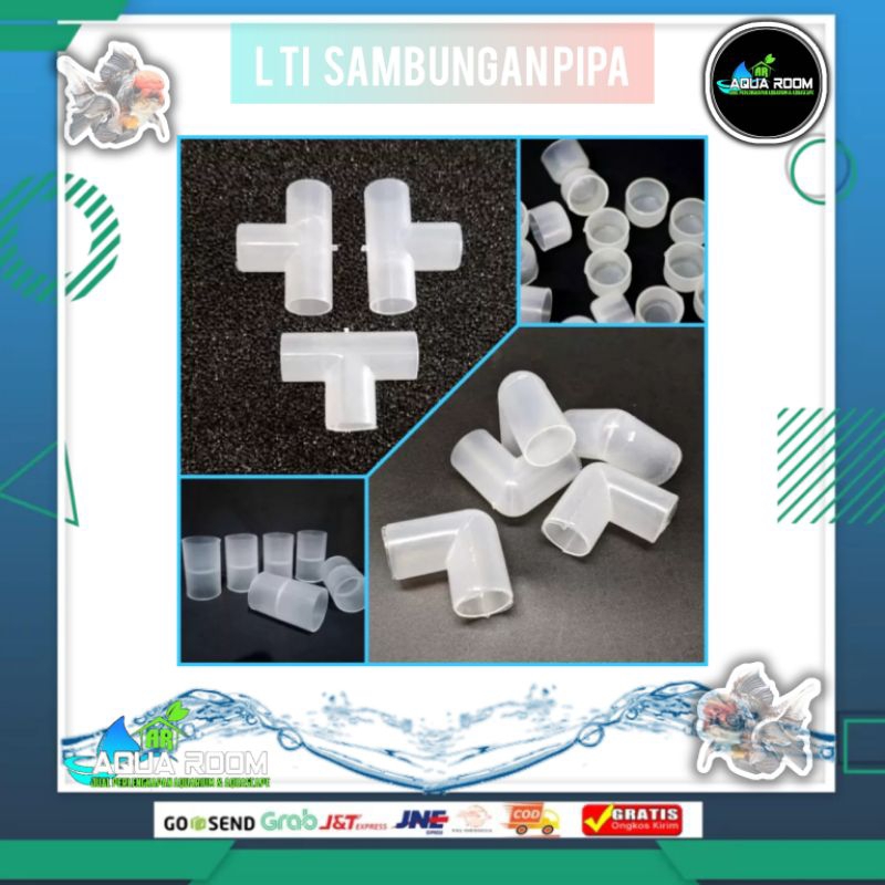 L T I PIPA SAMBUNGAN BENING UNTUK AKUARIUM KOLAM AQUASCAPE WATERFALL AIR TERJUN