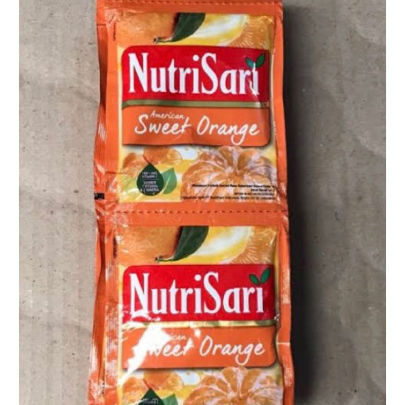 

Nutrisari sweet orange 1 renceng 12 pcs