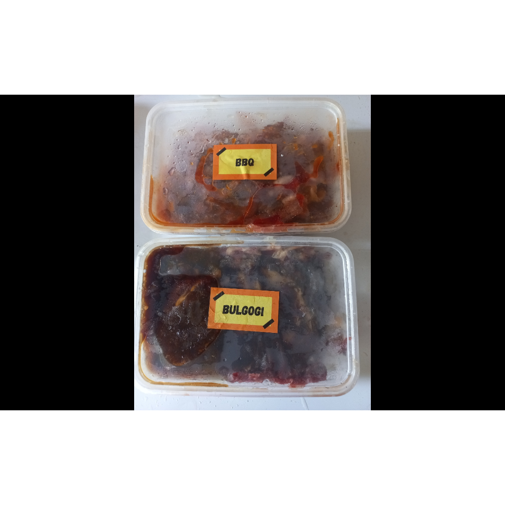 

Daging Sapi slice 500 gram Marinasi Barbeque Bulgogi