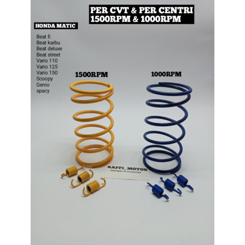 PER CVT & PER CENTRI 1000RPM & 1500RPM HONDA MATIC BEAT FI KARBU VARIO 110 125 150 PCX SCOOPY SPACY 