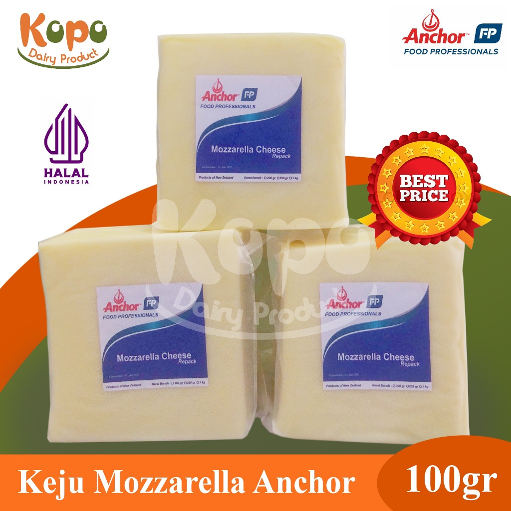 

Keju Mozzarella Anchor - Mozzarella Chesse - Anchor Chesse (100gr)