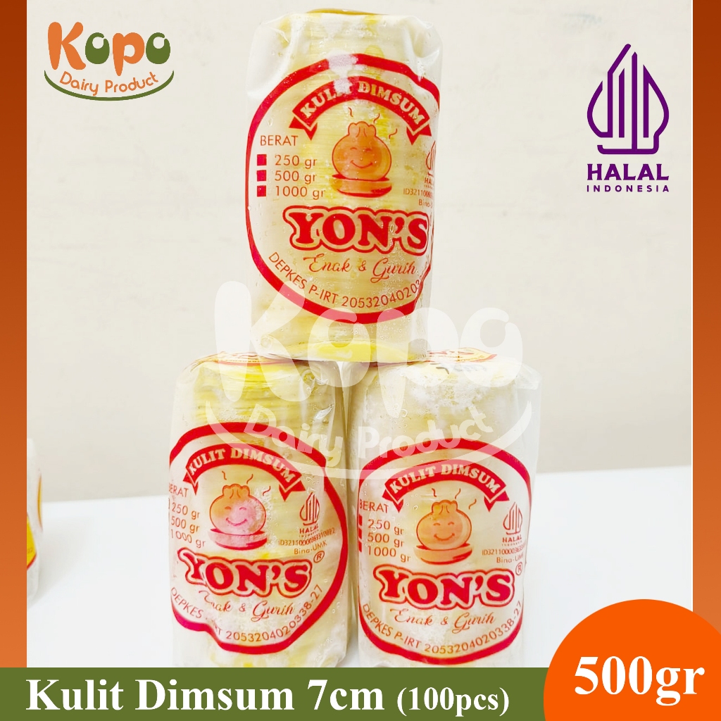 

Kulit Dimsum Siomay Gyoza - Warna Putih 7CM - 500gr (100pcs) - YON'S