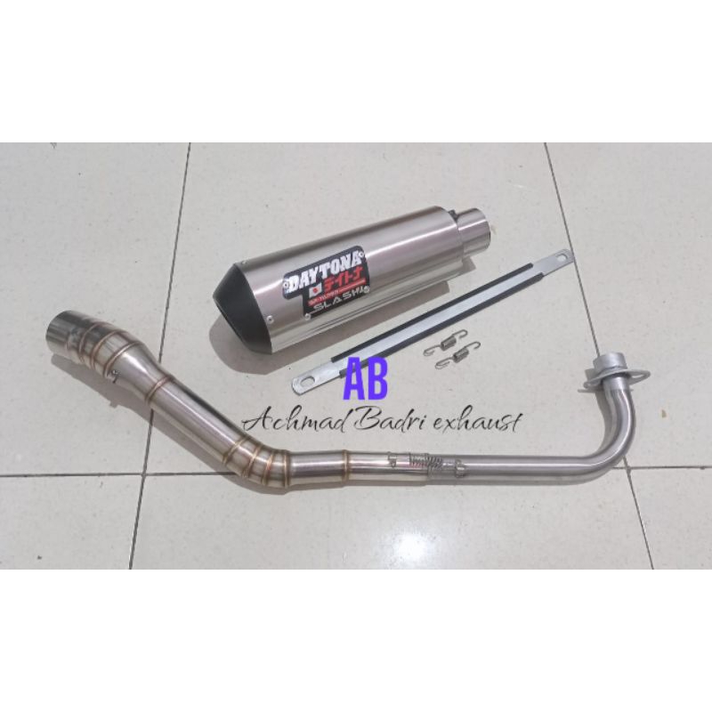 knalpot Supra fit knalpot racing Supra 125 knalpot Honda Supra 110 knalpot Supra x 125 knalpot racing Supra x 110 kenalpot motor bebek suara ngebas knalpot daytona exhaust EKZOS