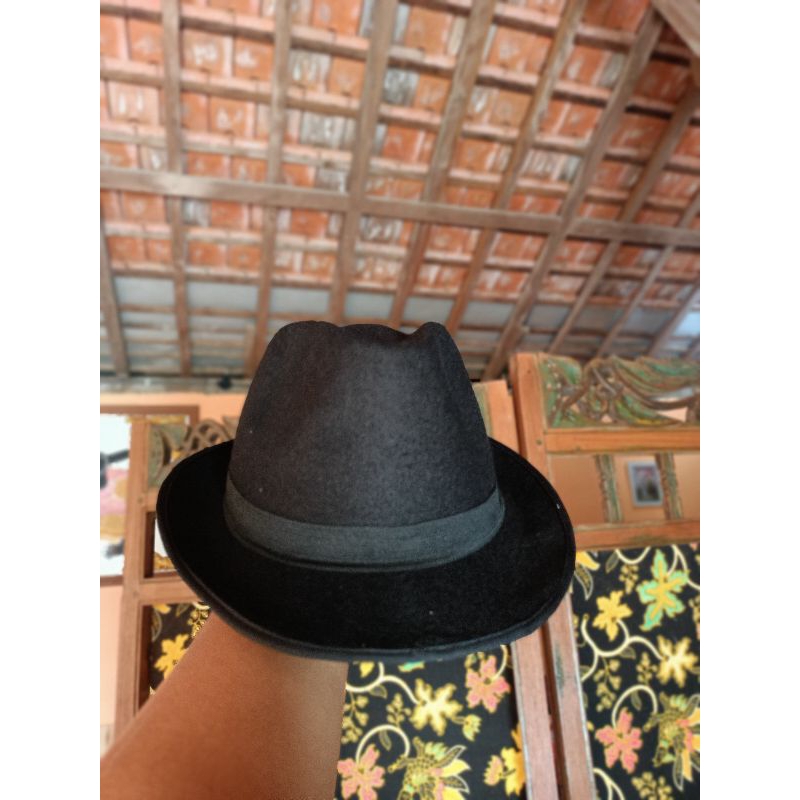 TERLARIS Topi laken fedora Import/topi coboy Mayser berkualitas