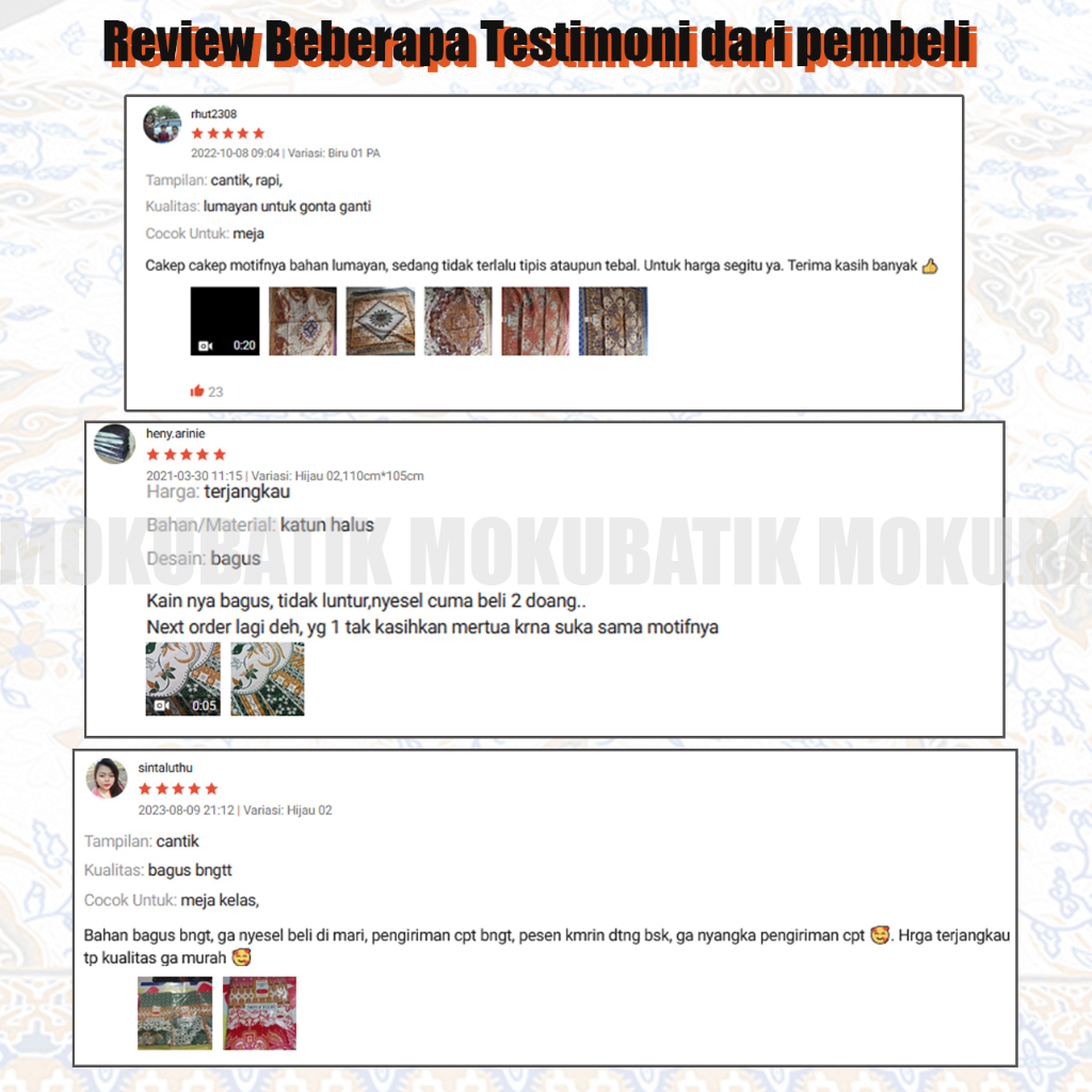 Sale Taplak Meja Batik Raden Ayu Motif Tulis Segi Empat