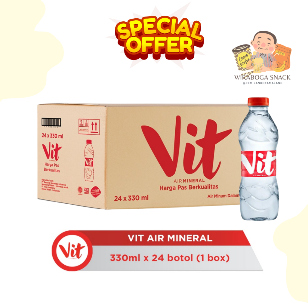 

Vit Air Mineral Botol 330Ml dus isi 24