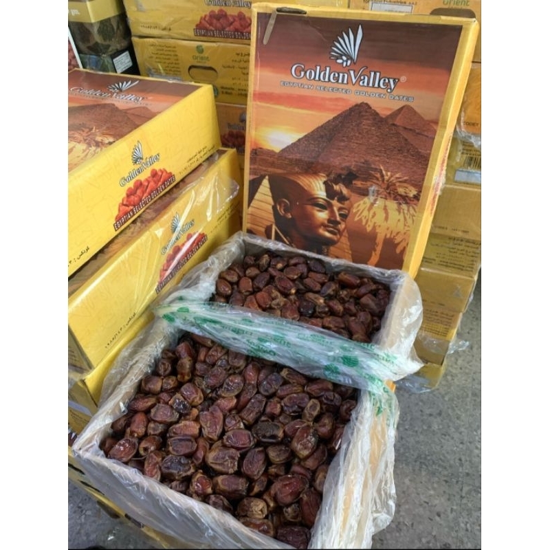 

Kurma Mesir Golden Valley 10kg Gross STOK BARU Januari 2024