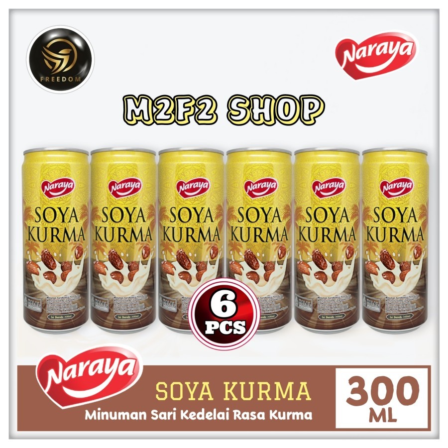 

Naraya Soya Kurma Minuman Susu Sari Kedelai Kaleng | Can - 300 ml (Kemasan 6 Pcs)