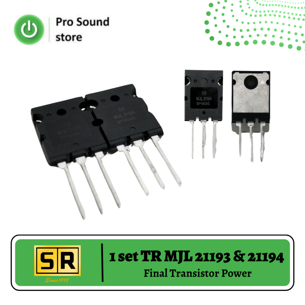 1 set Transistor Final MJL 21193 dan 21194 TR Final MJL 21193 21194