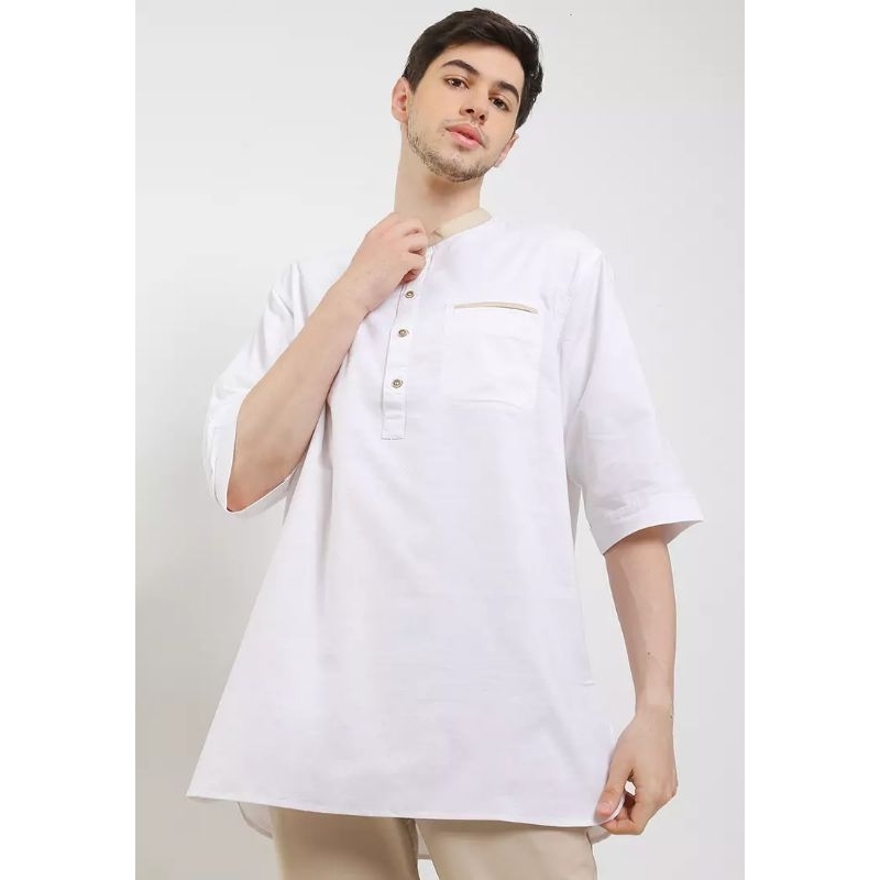 KLS340WH KEMEJA KOKO LOIS ORIGINAL PRIA WARNA PUTIH WHITE