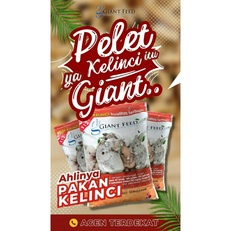 Pelet kelinci Giant feed 20kg
