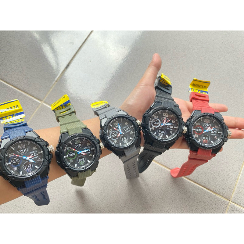 JAM TANGAN MIRETE ORIGINAL SPORT PRIA RUBER
