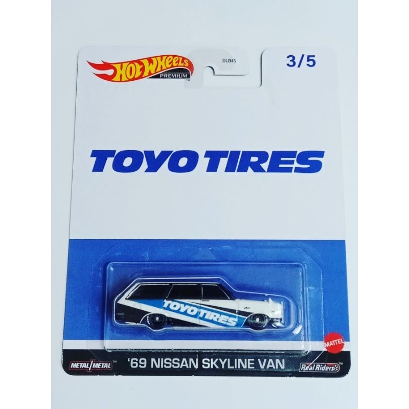 Hot Wheels 69 Nissan Skyline Van Toyo Tires