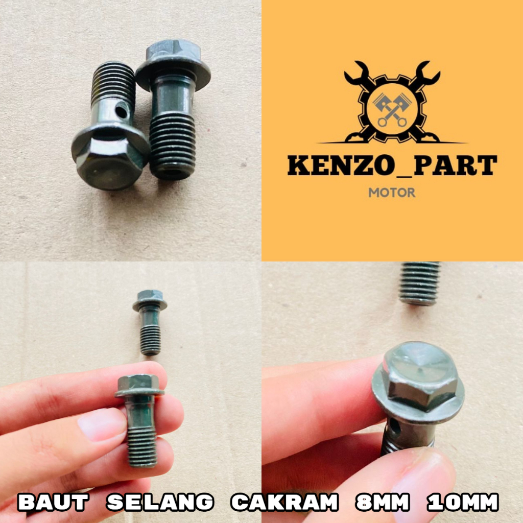 BAUT REM 10MM 8MM|| BAUT SELANG REM CAKRAM UKURAN 10MM 8MM