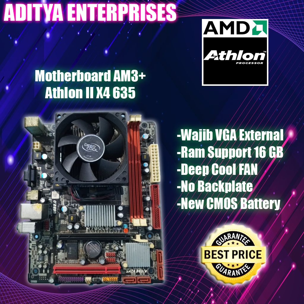 Motherboard AM3+ Athlon II X4 635