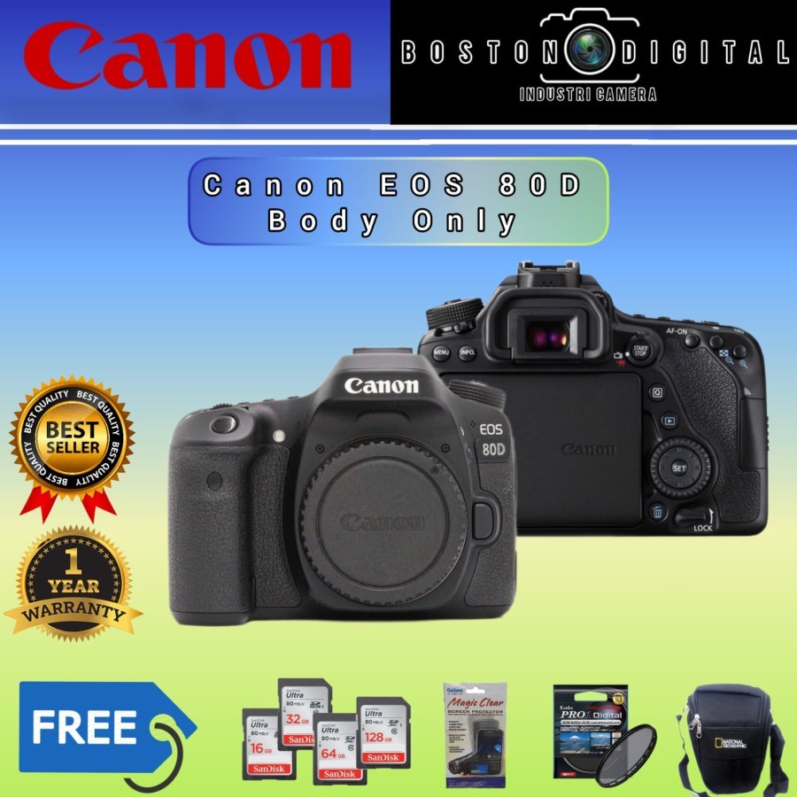 CANON EOS 80D BODY ONLY / CANON DSLR 80D BODY ONLY