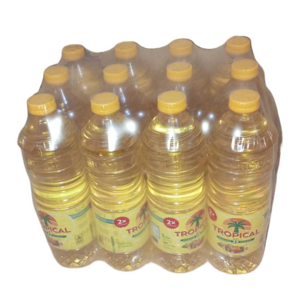 MINYAK GORENG TROPICAL BOTOL PER KRAT 1L