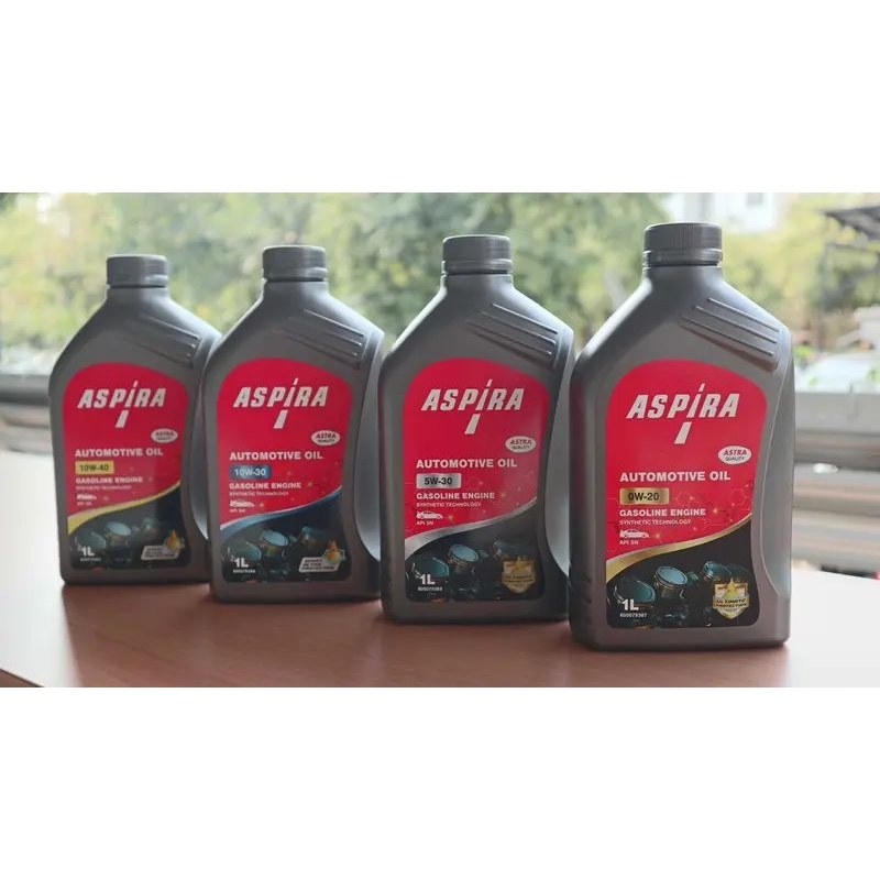 OLI MESIN SEMUA MOBIL BENSIN ASPIRA 10W40 10W30 0W-20 5W-30 ASLI ORIGINAL 1LITER