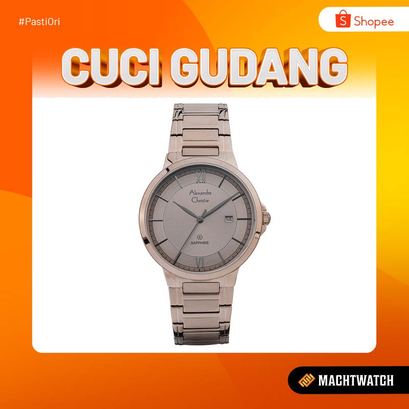 Promo Cuci Gudang Alexandre Christie Classic AC 8537 MD BCGCN Soft Rose Gold Dial Stainless Steel St