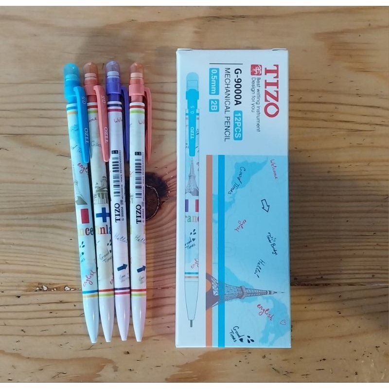 

PENCIL MEKANIK TIZO 0.5 mm / HARGA MURAH BERKUALITAS / ISI 12 PCS