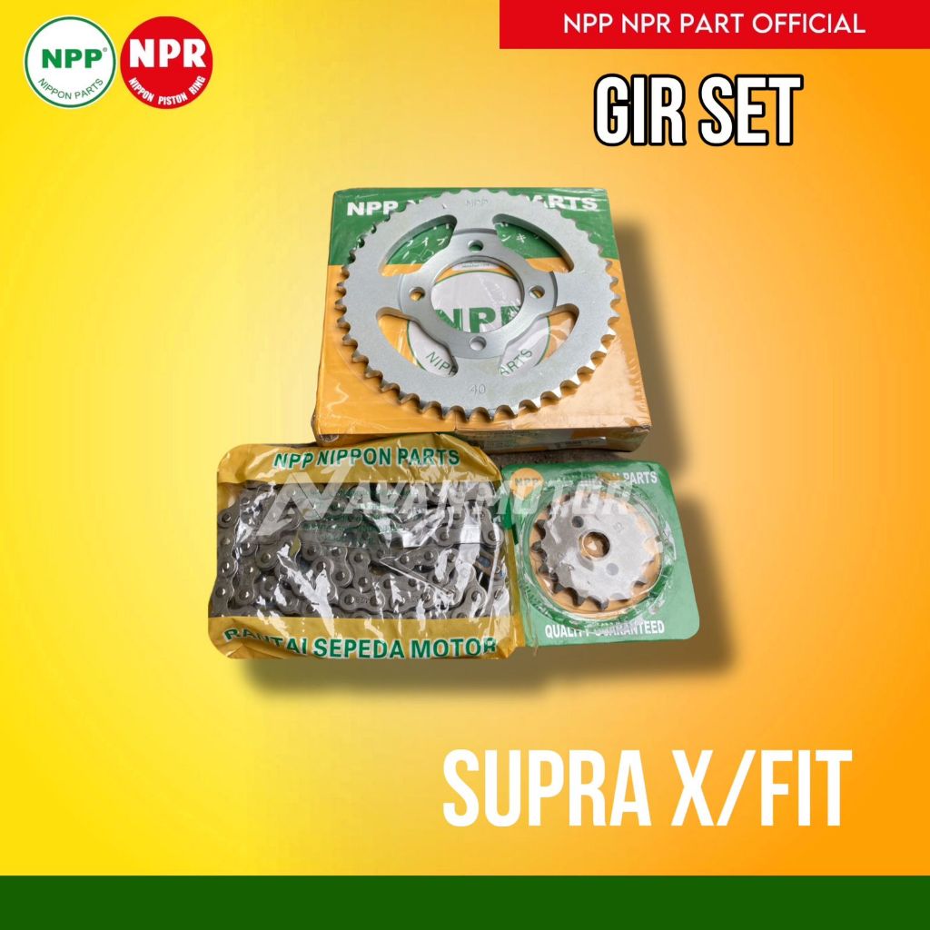GIR SET SUPRA X/FIT NPP// GEAR SET GER SET GIR SET SPROCKET SUPRA FIT NPP