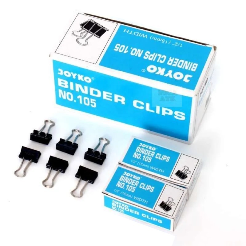 

[GROSS] Binder Klip Penjepit Kertas / Paper Clips - Joyko No. 105 MURAH
