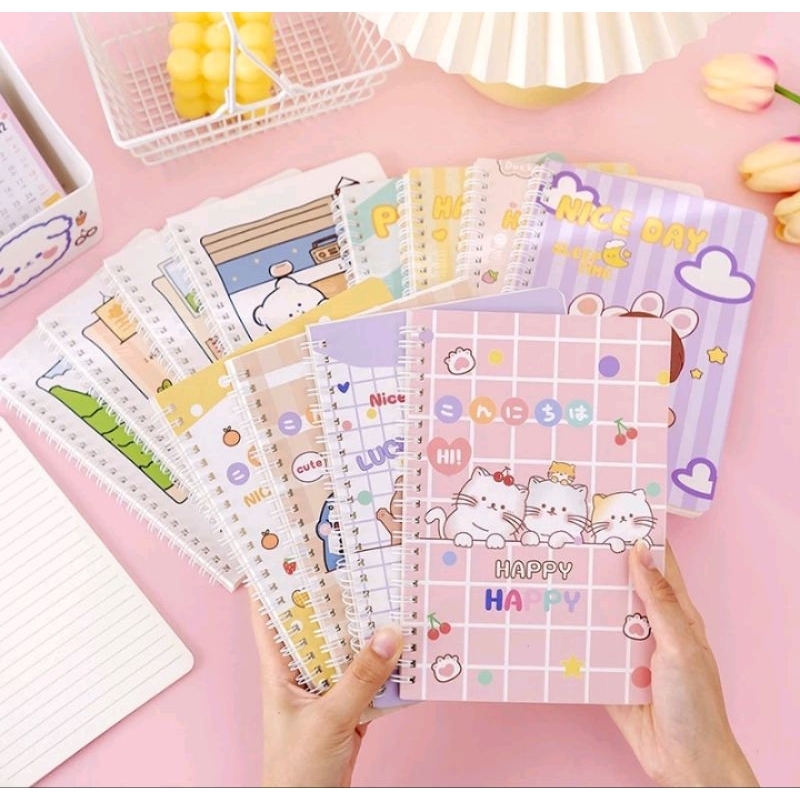 Notebook A5 Spiral Buku Spiral Buku Catatan Fancy Buku Spiral Fancy